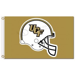 Custom high-end NCAA Central Florida Golden Knights 3'x5' polyester flags helmet