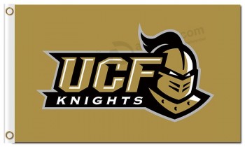 Custom high-end NCAA Central Florida Golden Knights 3'x5' polyester flags UCF