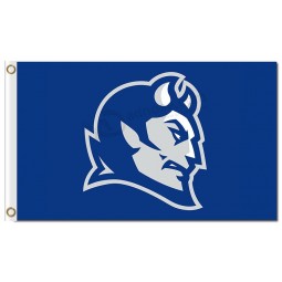 Großhandel benutzerdefinierte hoch-Ende ncaa central connecticut zustand blau teufel 3'x5 'polyester fahnen logo