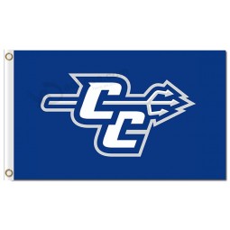 Großhandel benutzerdefinierte hoch-Endee ncaa zentrale connecticut Zustand blaue Teufel 3'x5 'Polyesterflaggen