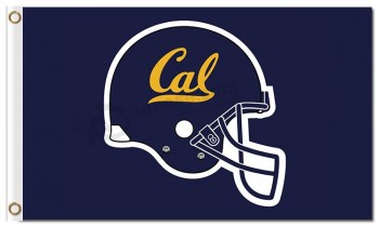 도매 주문 최고-끝 ncaa 캘리포니아 황금은 3'x5 '폴리 에스테르 깃발 헬멧을 품는다