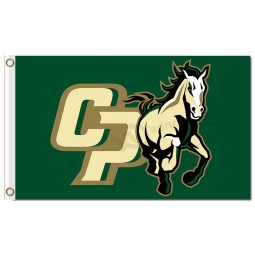 Großhandel benutzerdefinierte billig ncaa cal Poly Mustangs 3'x5 'Polyester Fahnen