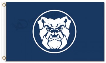 Groothandel aangepaste goedkope ncaa butler bulldogs 3'x5 'polyester vlaggen logo