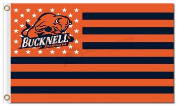 Groothandel custom goedkope ncaa bucknell bison 3'x5 'polyester vlaggen nationale