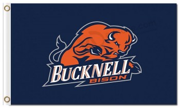 Commercio all'ingrosso personalizzato ncaa bucknell bison 3 'x 5' poliestere bandiere