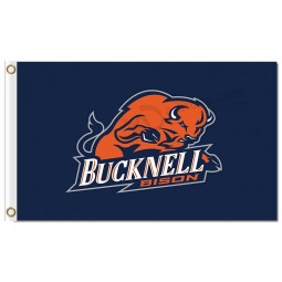 Großhandelskundenspezifische billige ncaa bucknell Bison 3'x5 'Polyesterflaggen