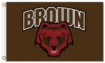 Wholesale custom cheap NCAA Brown Bears 3'x5' polyester flags