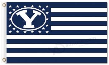 Wholesale custom cheap NCAA Brigham Young Cougars 3'x5' polyester flags stars stripes