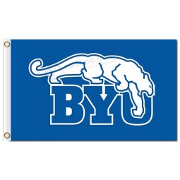 Wholesale custom cheap NCAA Brigham Young Cougars 3'x5' polyester flags BYU