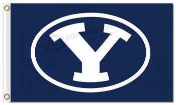 Wholesale custom cheap NCAA Brigham Young Cougars 3'x5' polyester flags Y