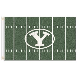 Wholesale custom cheap NCAA Brigham Young Cougars 3'x5' polyester flags green