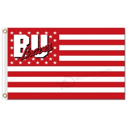 Großhandel benutzerdefinierte billig ncaa bradley braves 3'x5 'polyester fahnen nationalen