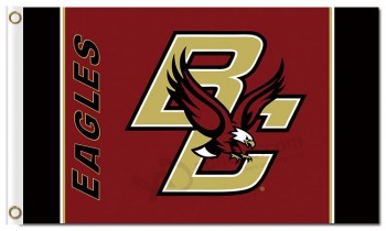 All'ingrosso personalizzato ncaa boston college eagles 3'x5 'poliestere flags column