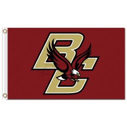 Großhandelsgewohnheit ncaa Boston-Hochschuladler 3'x5 Polyester-Flaggen BC