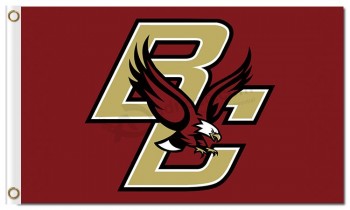 Wholesale custom NCAA Boston College Eagles 3'x5' polyester flags BC