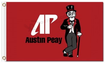 Ncaa austin peay governors 3'x5 'polyester goedkope sportvlaggen