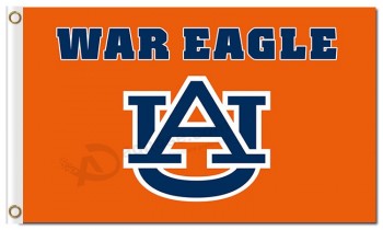 Customized high quality NCAA Auburn Tigers 3'x5' polyester team banners WAR EAGLE