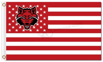 Ncaa阿肯色州红狼3'x5'聚酯队旗全国