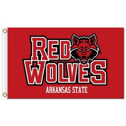 Ncaa Arkansas State Red Wölfe 3'x5 'Polyester Teamflaggen