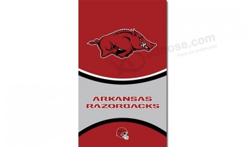 Ncaa arkansas razorbacks 3'x5'聚酯队旗垂直