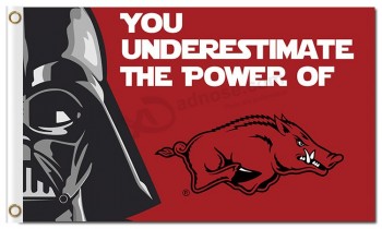 Ncaa arkansas razorbacks 3'x5 'polyester team vlaggen star wars