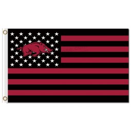 Ncaa arkansas razorbacks 3'x5'聚酯队旗帜全国