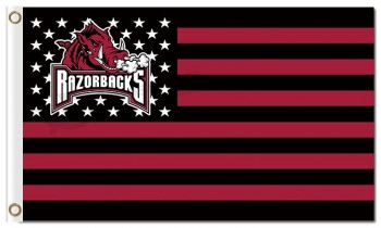 NCAA Arkansas razorbacks 3'x5 'poliéster ostenta bandeiras nacionais