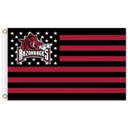 Ncaa arkansas razorbacks 3'x5'聚酯运动旗帜全国