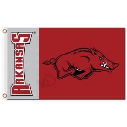 Ncaa arkansas razorbacks 3'x5'聚酯运动旗帜字标