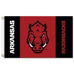 Ncaa arkansas razorbacks 3'x5'聚酯运动旗帜字标