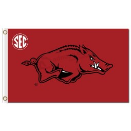 Ncaa arkansas razorbacks 3'x5'聚酯运动旗帜标志