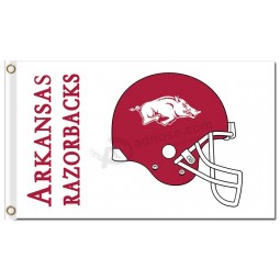 Ncaa Arkansas Razorbacks 3'x5 'Polyester Flaggen Helm für Sport Fahnen 