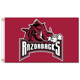 Ncaa arkansas razorbacks 3'x5 'polyester fahnen-messer für sport flaggen 