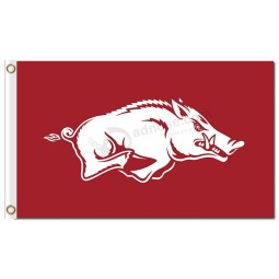 Ncaa Arkansas Razorbacks 3'x5 'Polyester Fahnen laufen Razorbacks für Sport-Fahnen 
