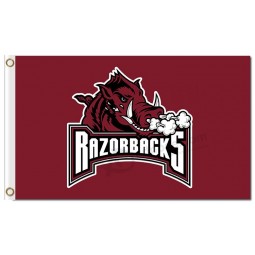 Ncaa Arkansas Razorbacks 3'x5 'Polyester Sportfahnen 