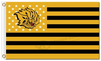 Ncaa arkansas pine bluff gouden leeuwen 3'x5 'polyester vlaggen nationaal voor goedkope sportvlaggen