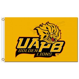 Ncaa Arkansas Kiefer Bluff goldene Löwen 3'x5 'Polyester Flaggen für billige Sport-Fahnen