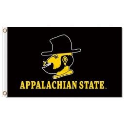 Ncaa appalachian state bergsteiger 3'x5 'polyester fahnen appalachian staat für billige sport flaggen