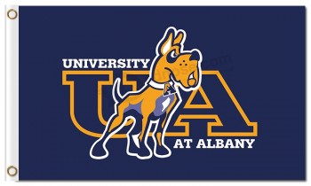 定制的高品质ncaa albany伟大的丹麦人3'x5'聚酯旗帜为自定义团队旗帜