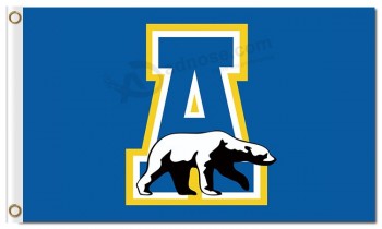 Maßgeschneiderte hochwertige ncaa alaska nooks seawolves 3 'x 5' polyester fahnen logo für benutzerdefinierte team flags