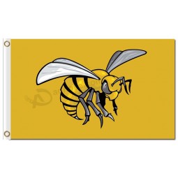 Wholesale customized top quality NCAA Alabama State Hornets 3'x5' polyester flags logo for sports team banners