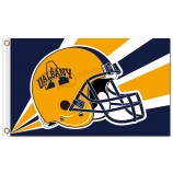 Wholesale customized top quality NCAA Alabama State Hornets 3'x5' polyester flags helmet rays for sports team banners
