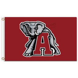Customized high quality NCAA Alabama Crimson Tide 3'x5' polyester flags for sports team banners