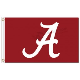 Customized high quality NCAA Alabama Crimson Tide 3'x5' polyester flags A for sports team flags with high quality