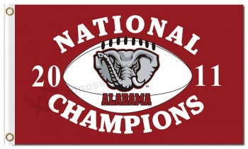 NCAA Alabama Crimson Tide 3'x5' polyester flags 2011 champions  for sports team flags