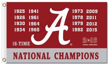 NCAA Alabama Crimson Tide 3'x5' polyester flags national champions  for sports team flags