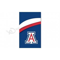 Großhandels kundengebundene Qualität Ncaa Alabama hochrote Gezeiten 3'x5 Polyesterflaggen blau für Sportteamfahnen und -flaggen