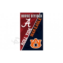 Großhandels kundengebundene erstklassige ncaa Alabama hochrote Gezeiten 3'x5 Polyester färbt das Haus, das für Sportteamfahnen und -fahnen geteilt wird