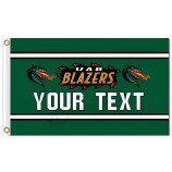 Wholesale customized top quality NCAA Alabama Birmingham Blazers 3'x5' polyester flags your text for sports team banners and flags