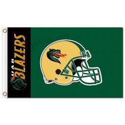 Wholesale customized top quality NCAA Alabama Birmingham Blazers 3'x5' polyester flags wordmarks for sports team banners and flags